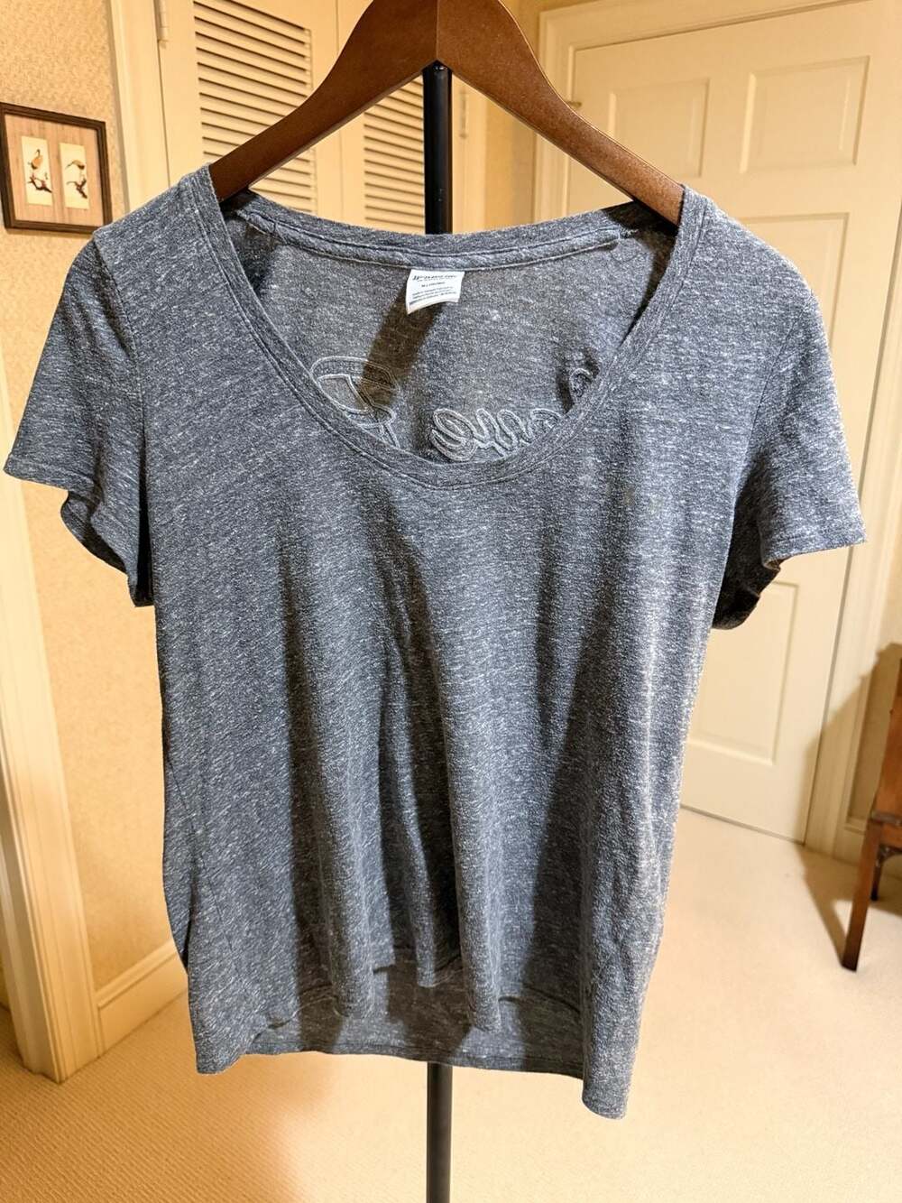 Victoria's Secret PINK gray heather scoop neck